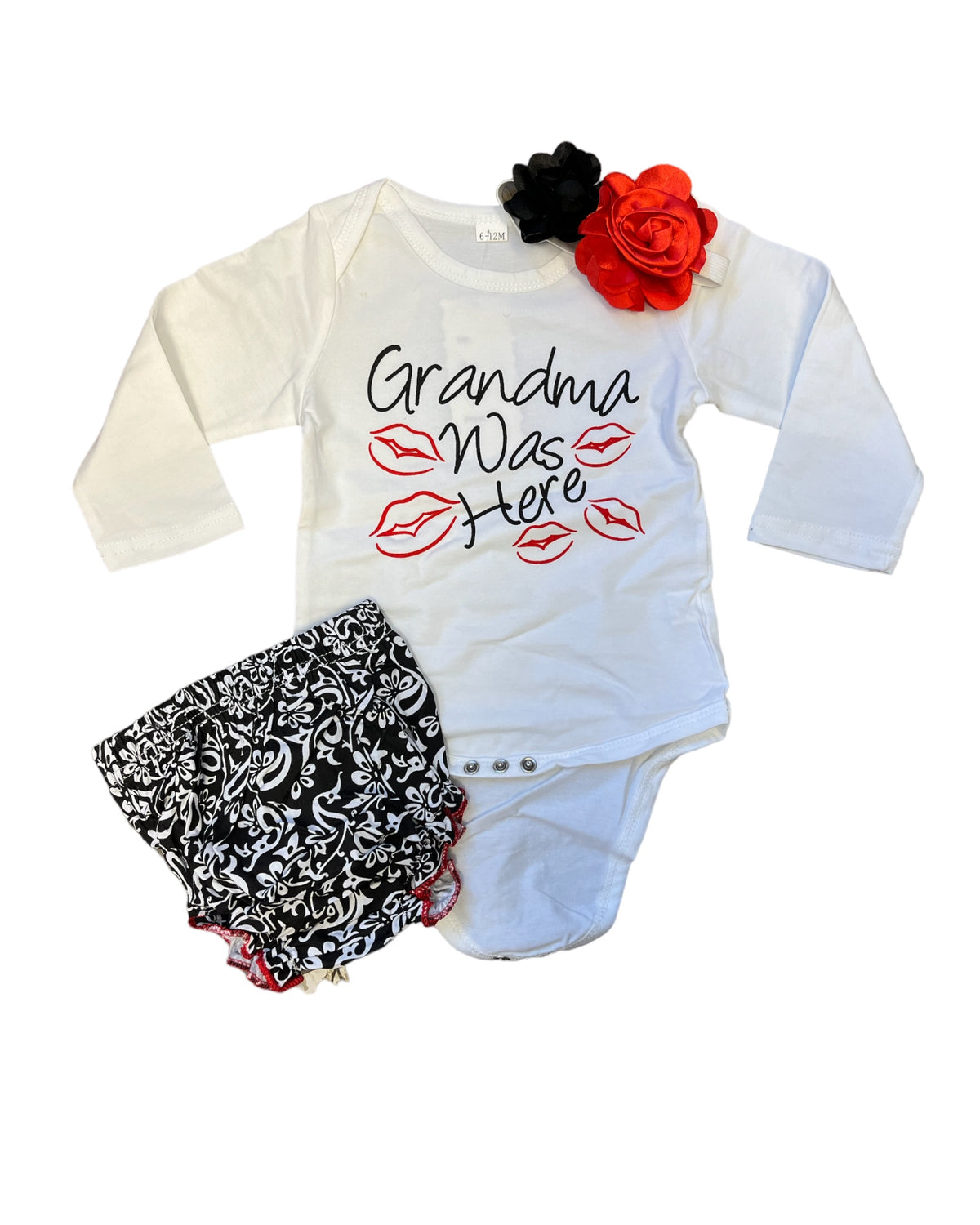 Grandma Was Here Onesie 3 Pc.set.