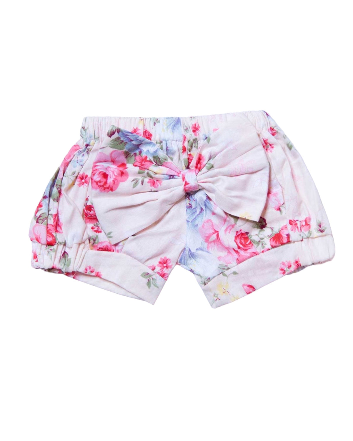 Bloomer Shorts With A Bow - Pink Floral