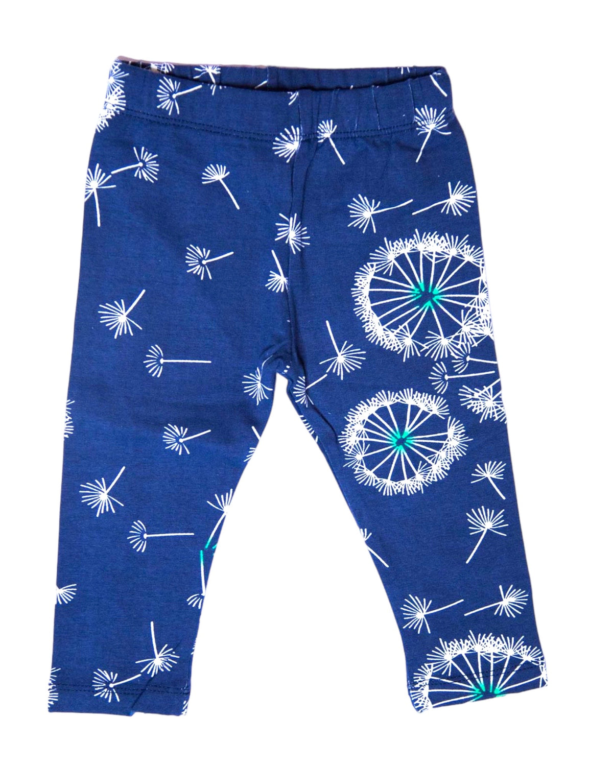 Navy And White Dandelion Leggings
