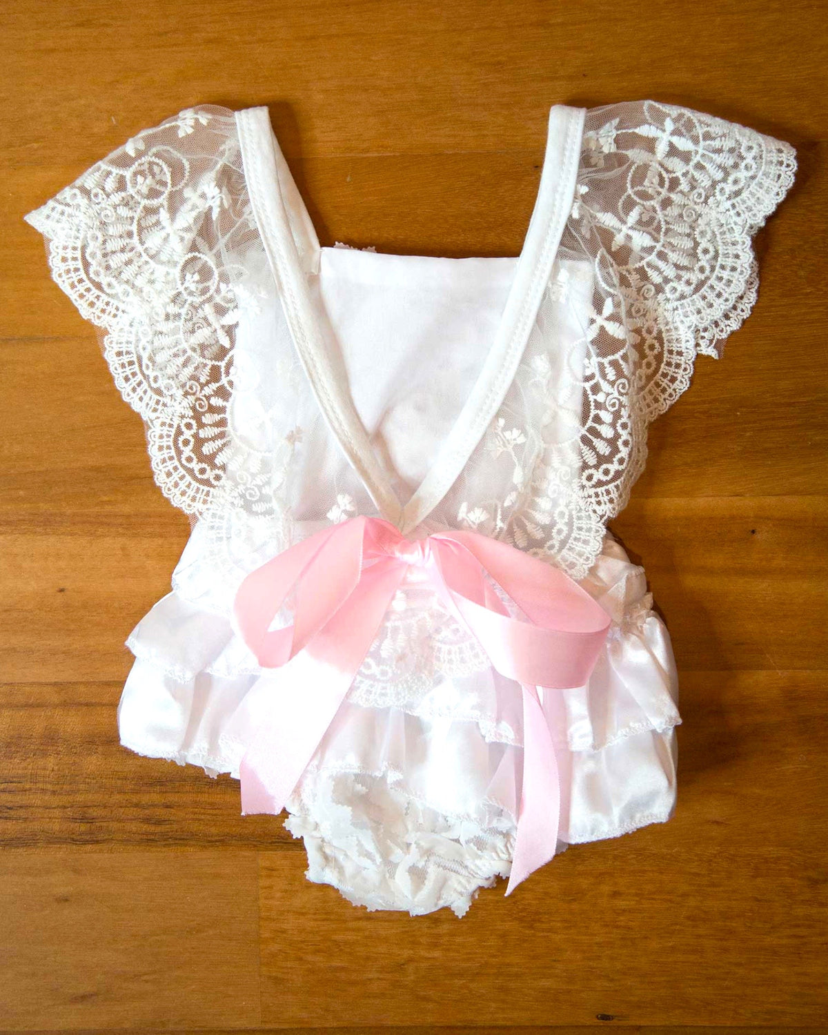 Lace And Bows Romper