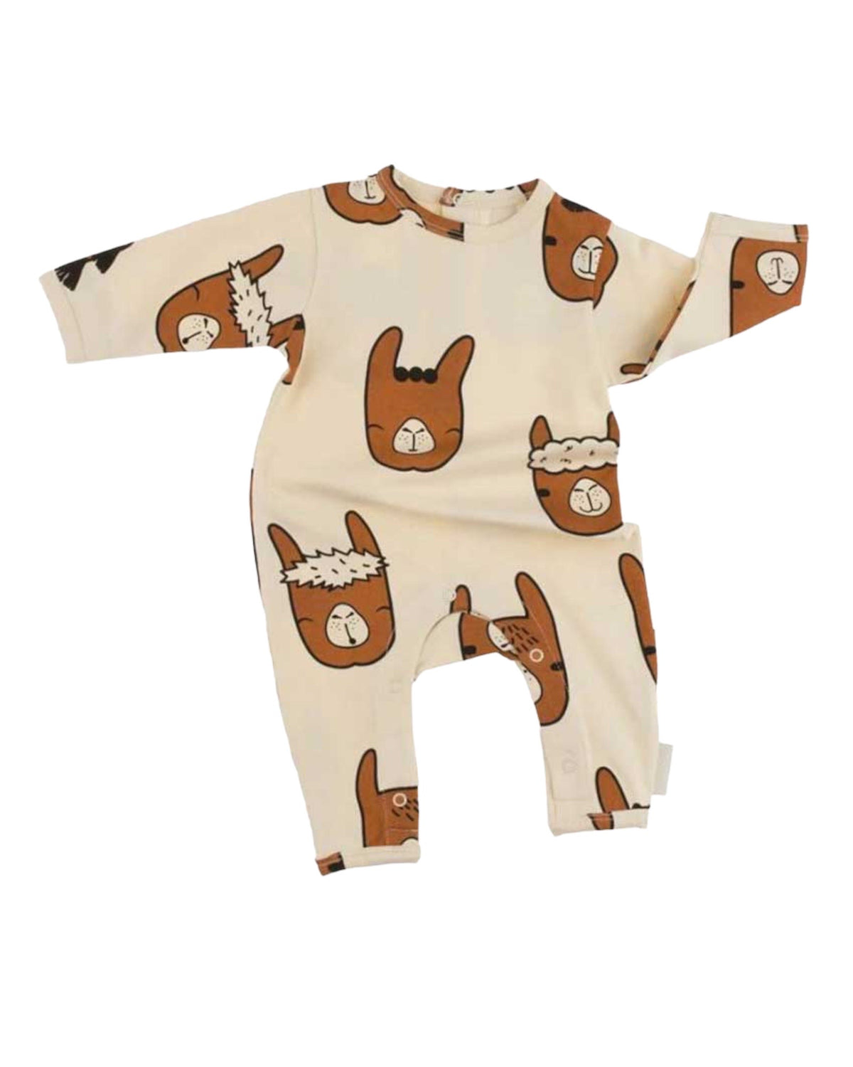 Cream Llama Romper