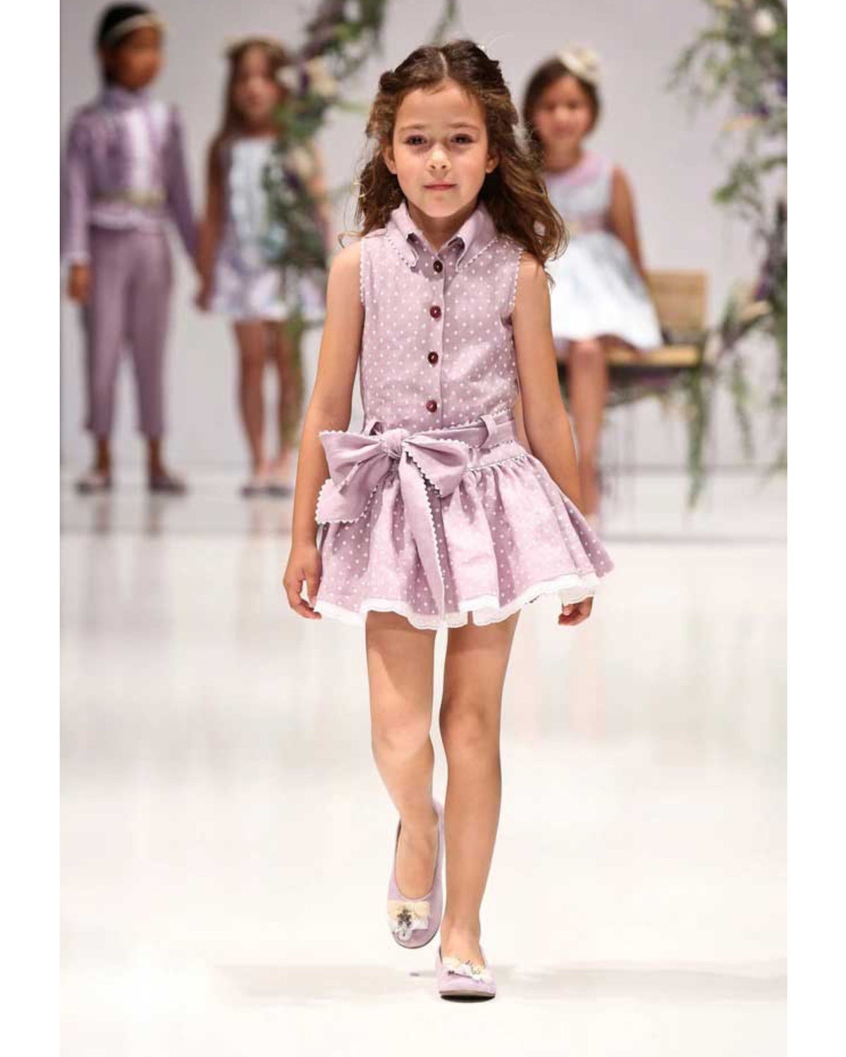 Lilac And Polka Dot Dress