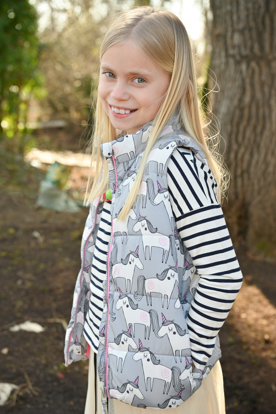 Miss Tulip Unicorn Puffy Vest