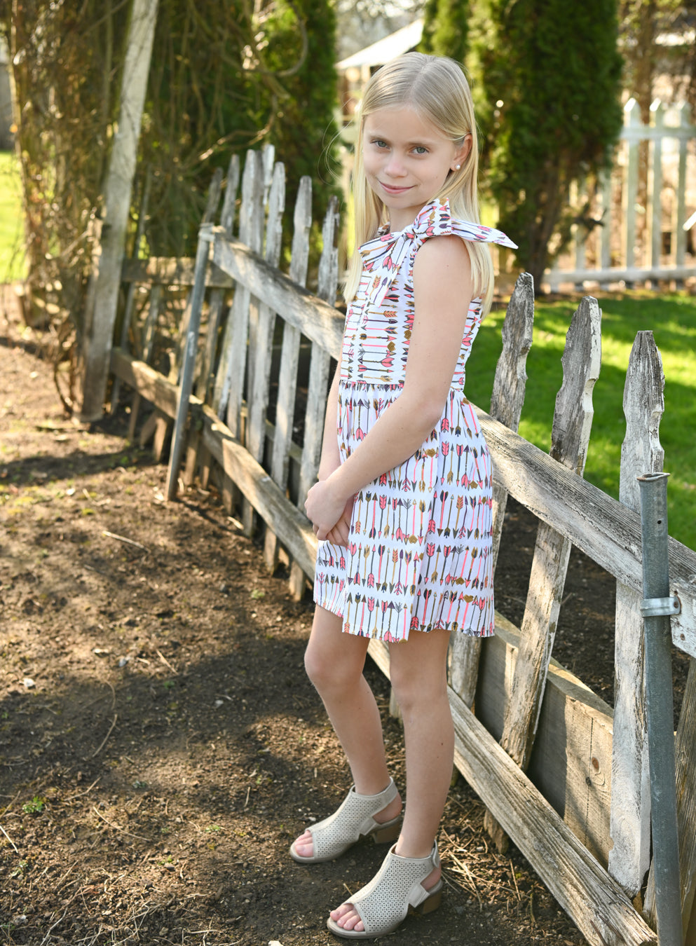 Arrow Print Dress