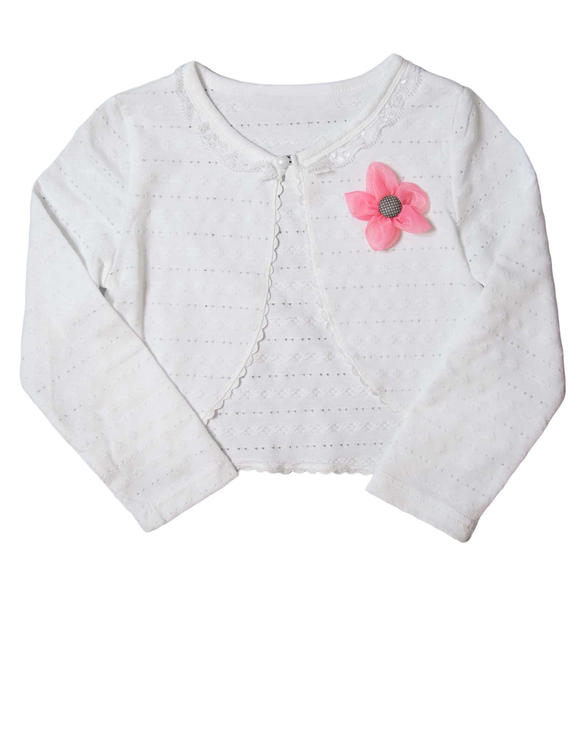 White Eyelet Shrug