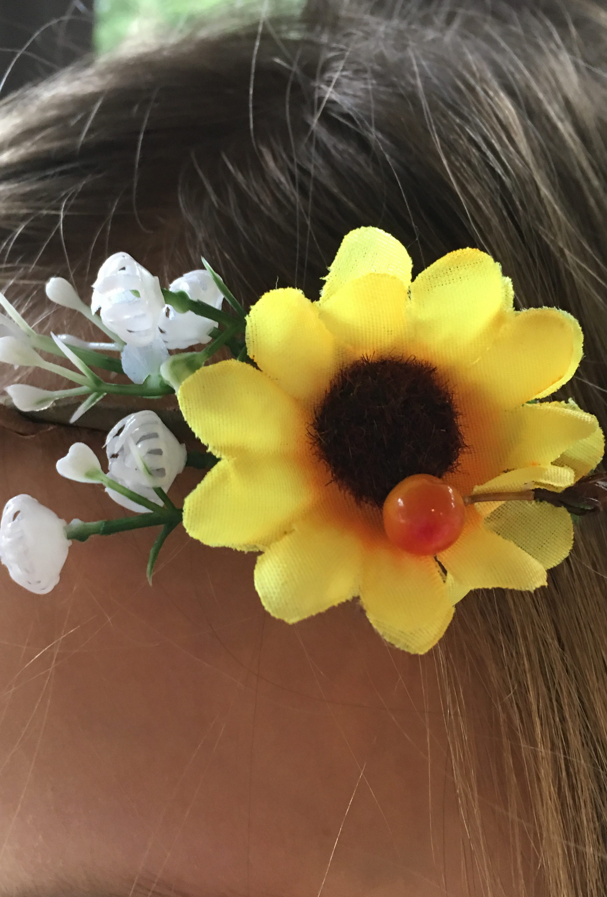 Yellow Daisy Floral Crown.