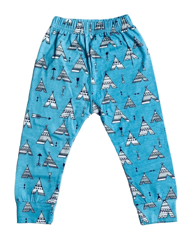 Aqua Blue Teepee Pants