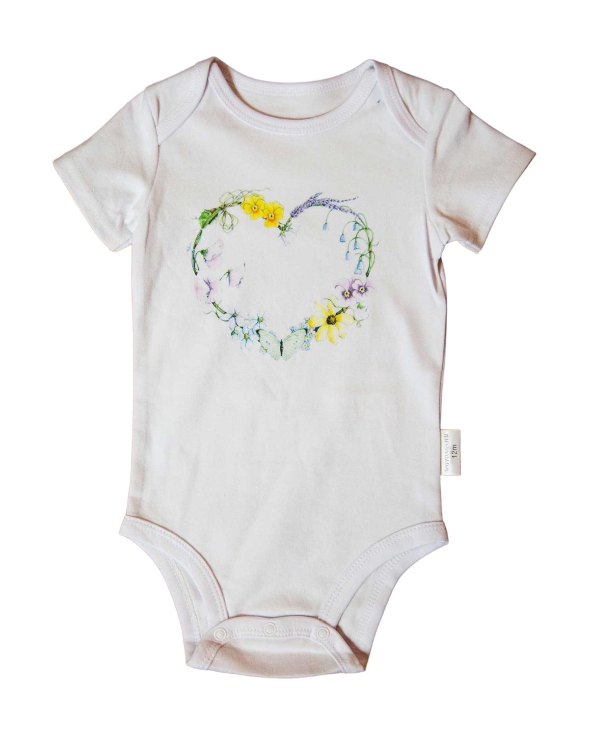 Floral Heart Onesie