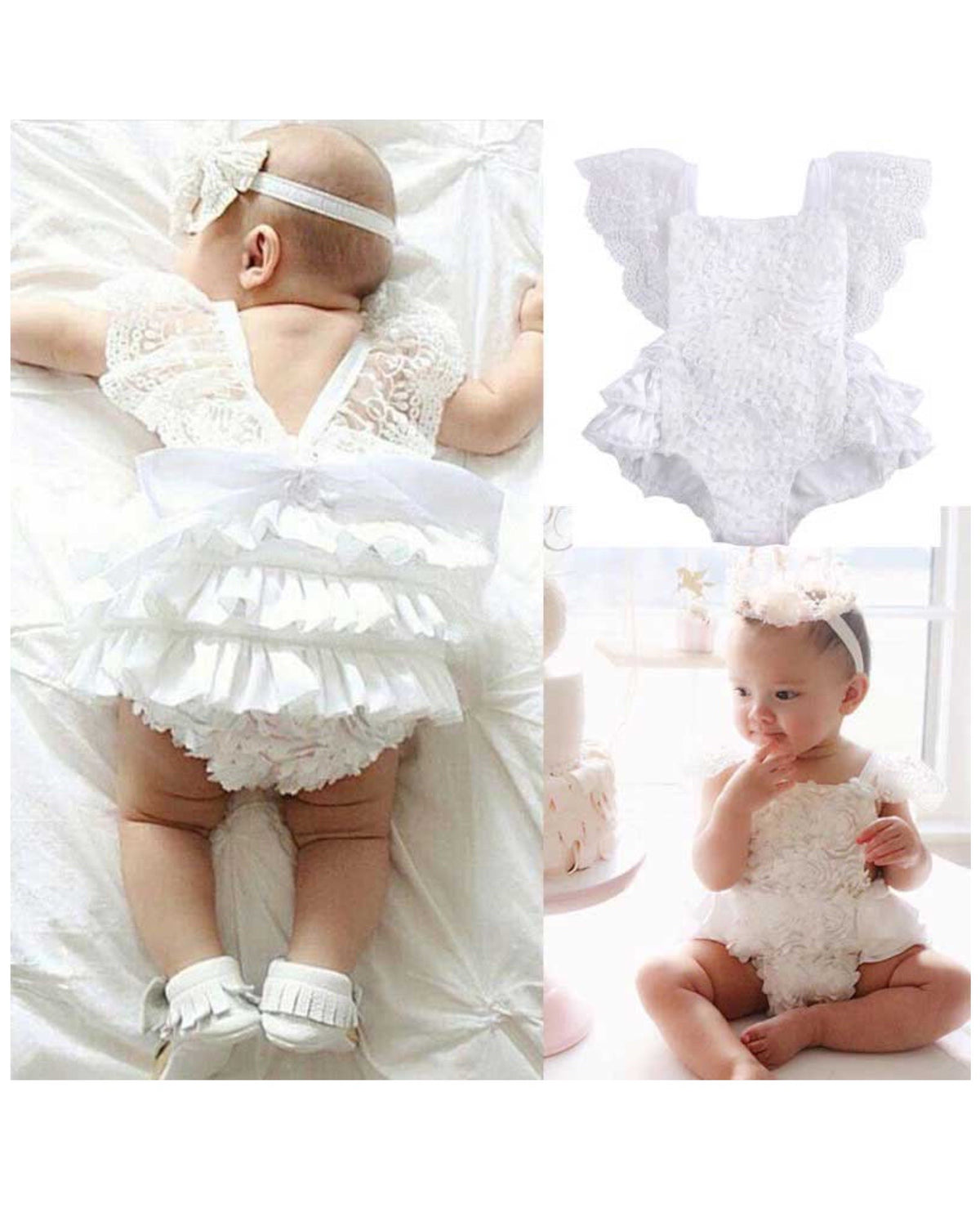 Lace And Bows Romper