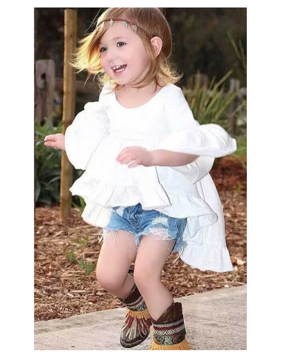High-Low Ruffle Top