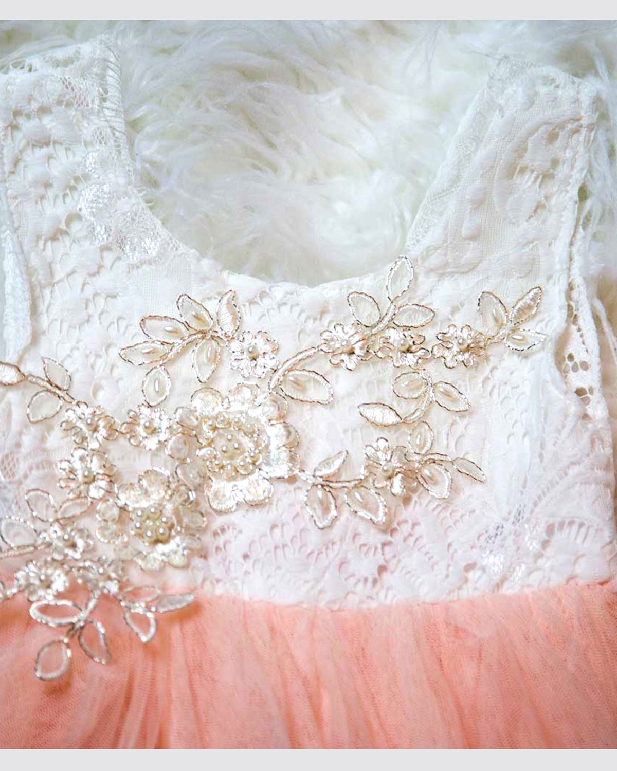 Vintage Tulle And Lace Dress - Short