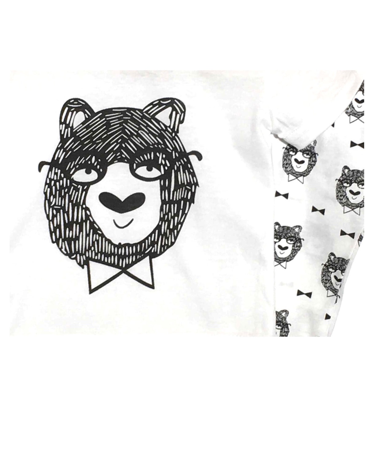 A Bear Wearing Glasses And A Bow-tie 2 Pc Set
