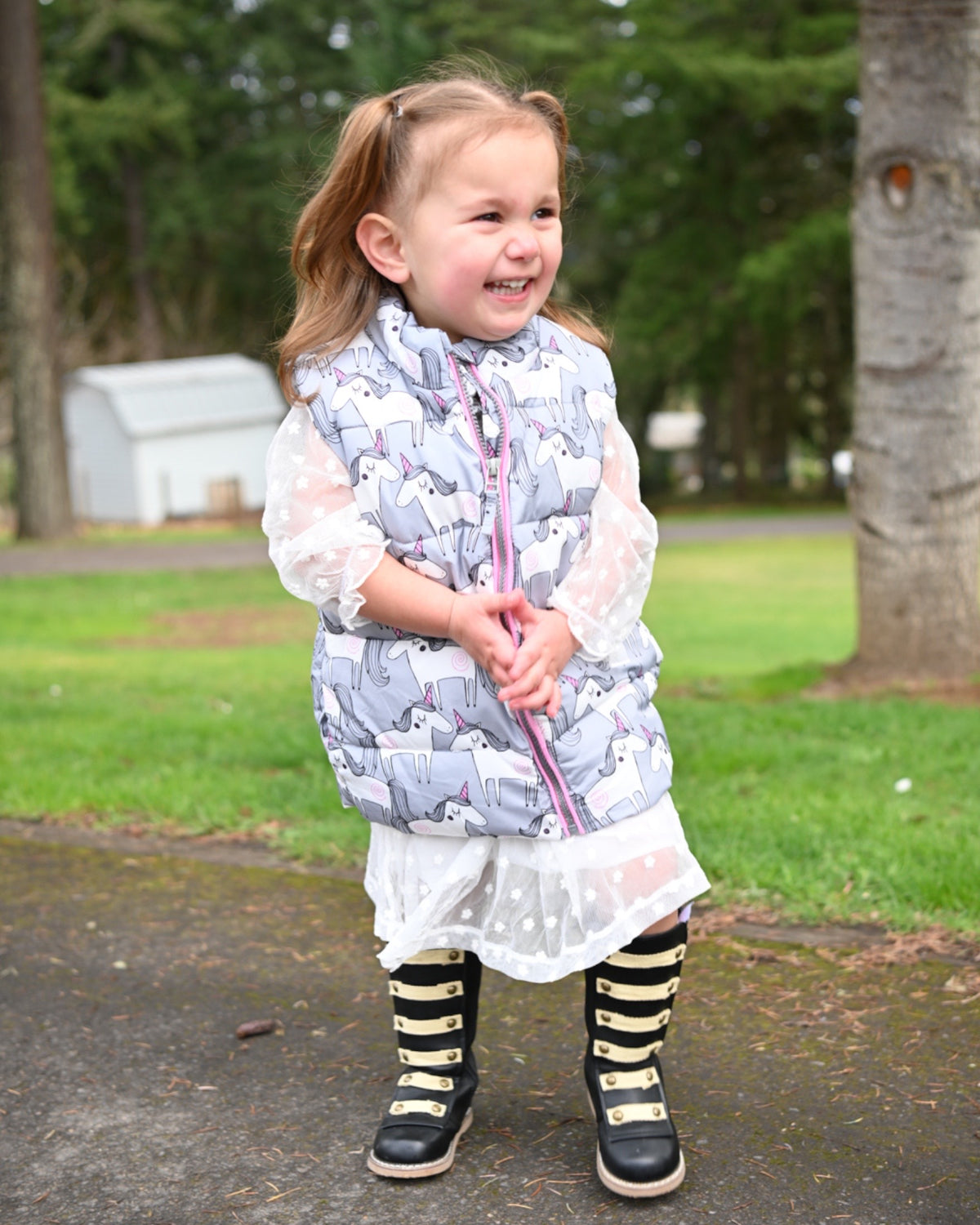 Miss Tulip Unicorn Puffy Vest