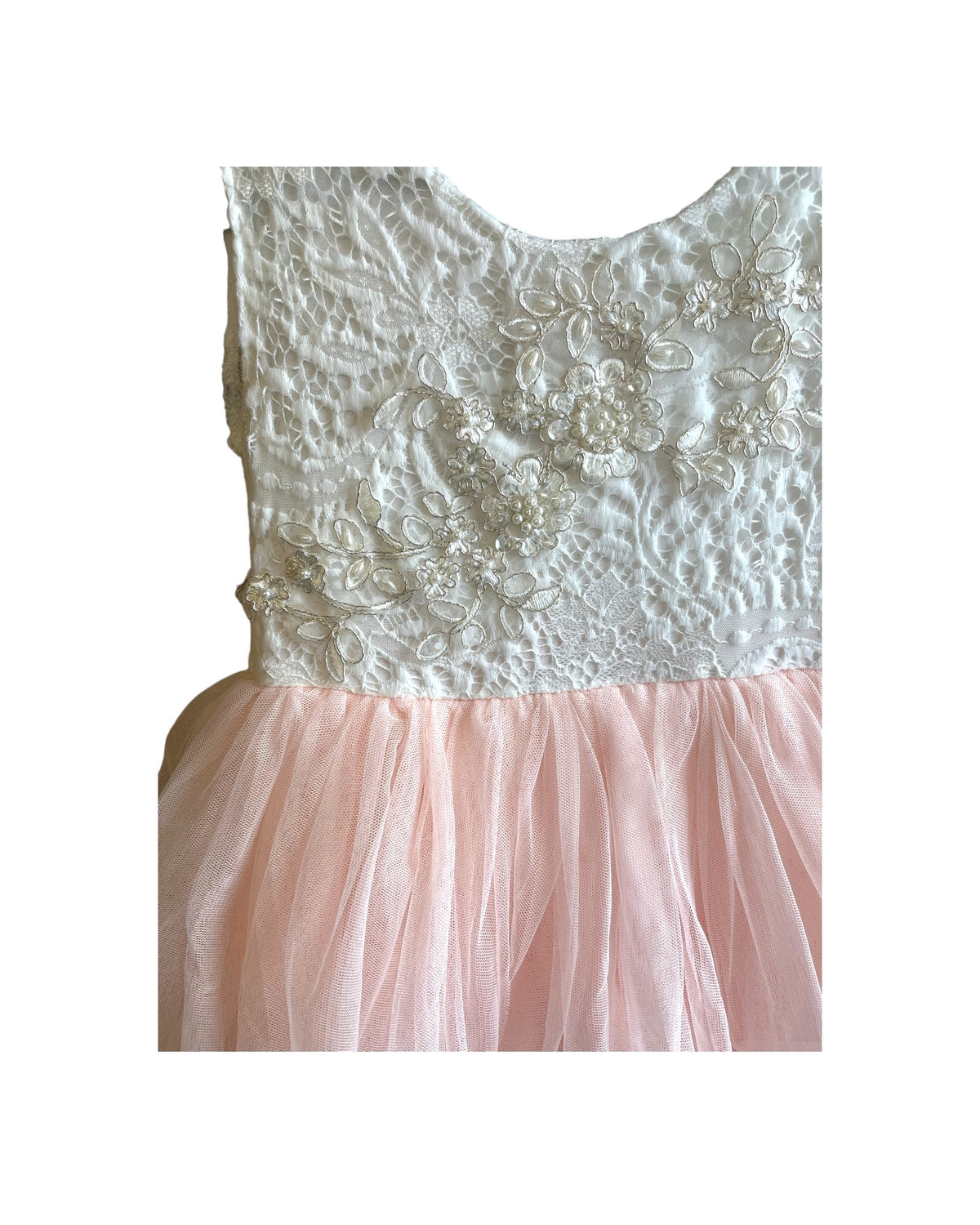 Vintage Tulle And Lace Dress - Long