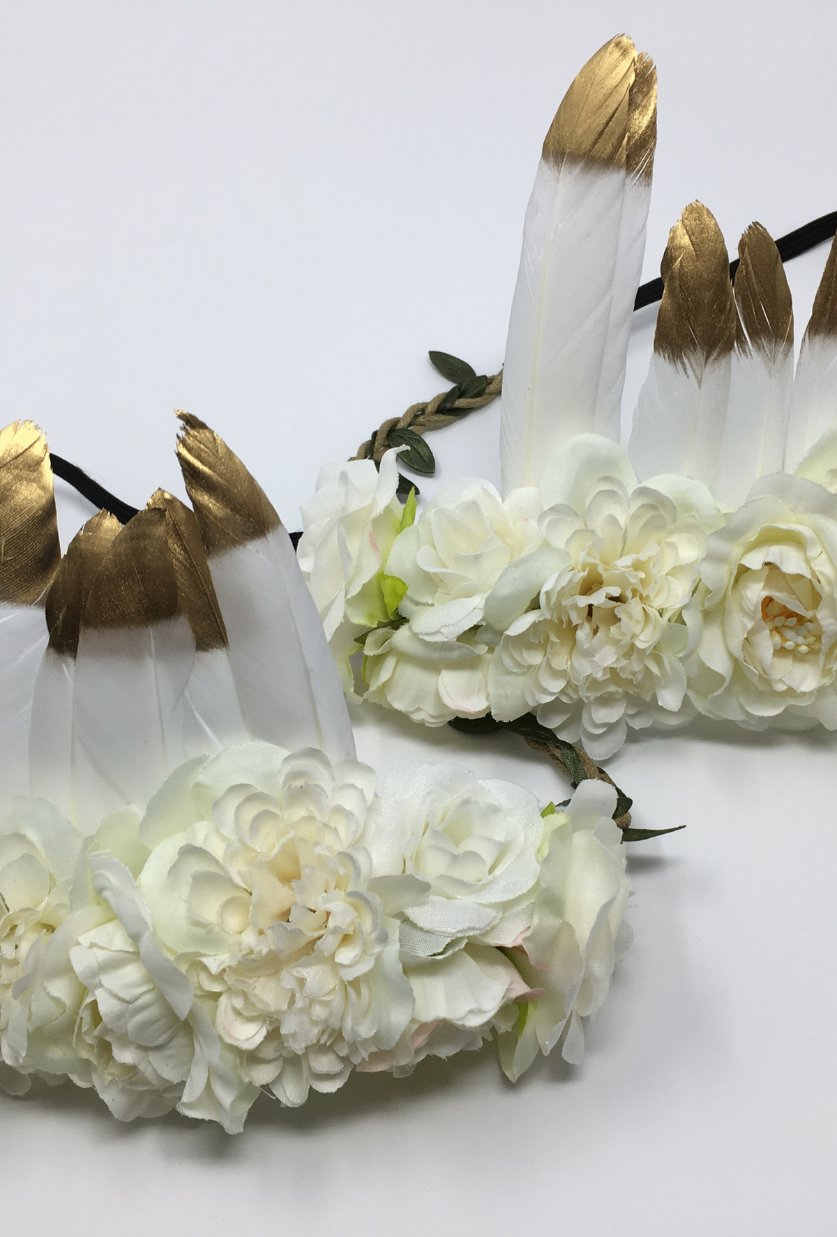 Mommy & Me Floral Feathered Headpiece